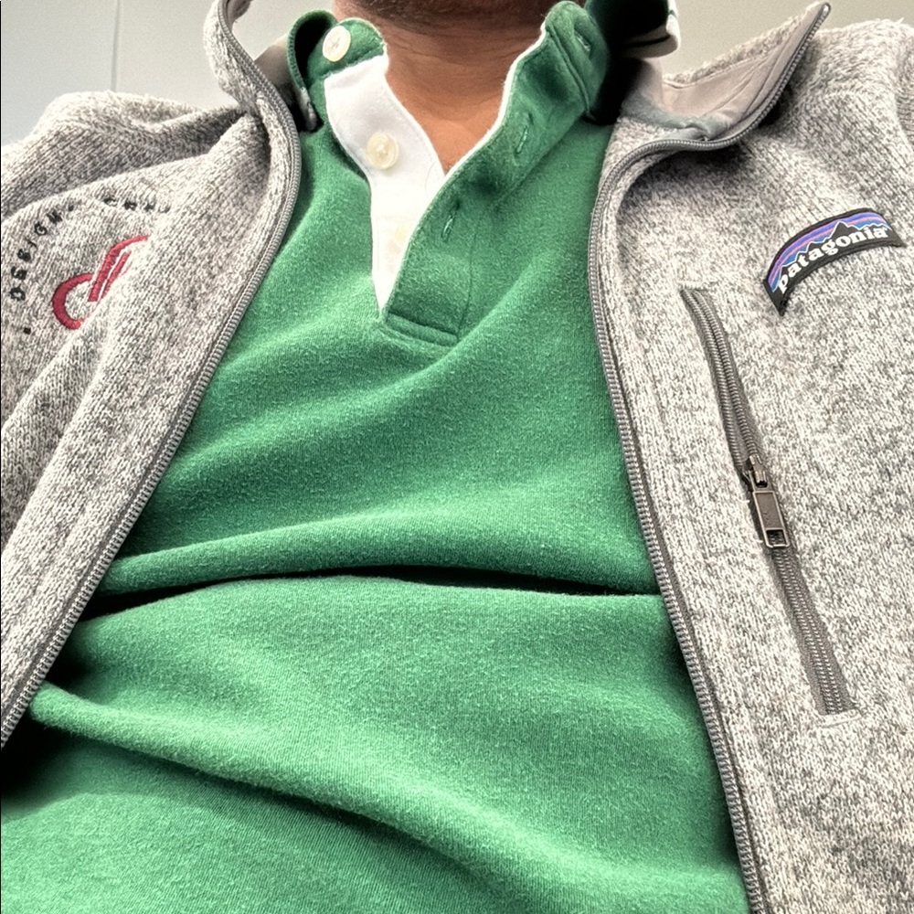 Patagonia Heather Gray Fleece Jacket